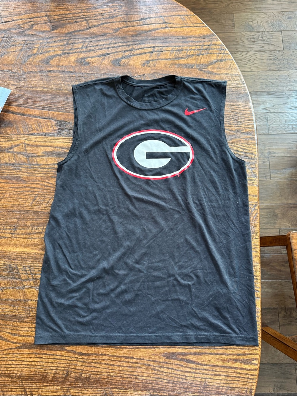 Official UGA Nike DriFit Georgia Bulldogs Logo Tank - DriFit, size L